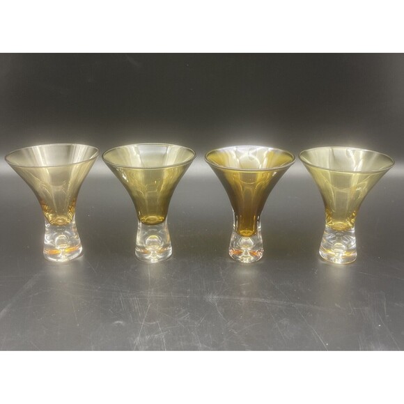 Elegance by Artland Suspended Bubble Base multi-color Martini Glasses set of 9 - Picture 8 of 10